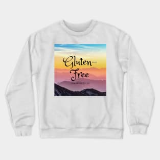 Happiness Is Gluten-Free - Hazy Mountains Crewneck Sweatshirt